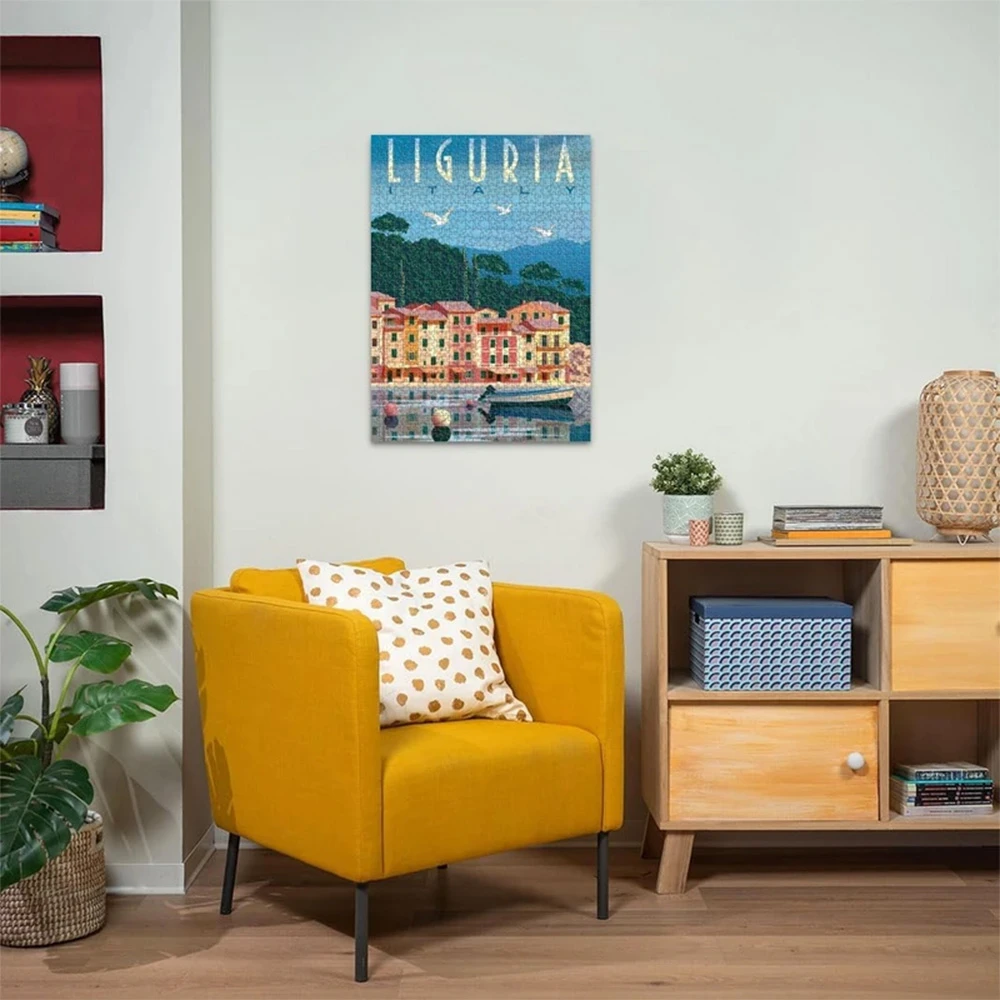 پازل ۱۰۰۰ تکه طرح کارت پستال از لیگوریا Postcard from Liguria (برند رونزبرگر)-۳.jpg