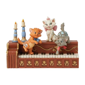 مجسمه گربه های اشرافی روی پیانو Aristocats Kittens on Piano (برند دیزنی)