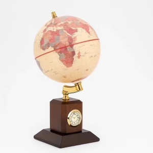 کره جغرافیایی پایه چوبی گالری سایز ۱۴ (برند ایده)