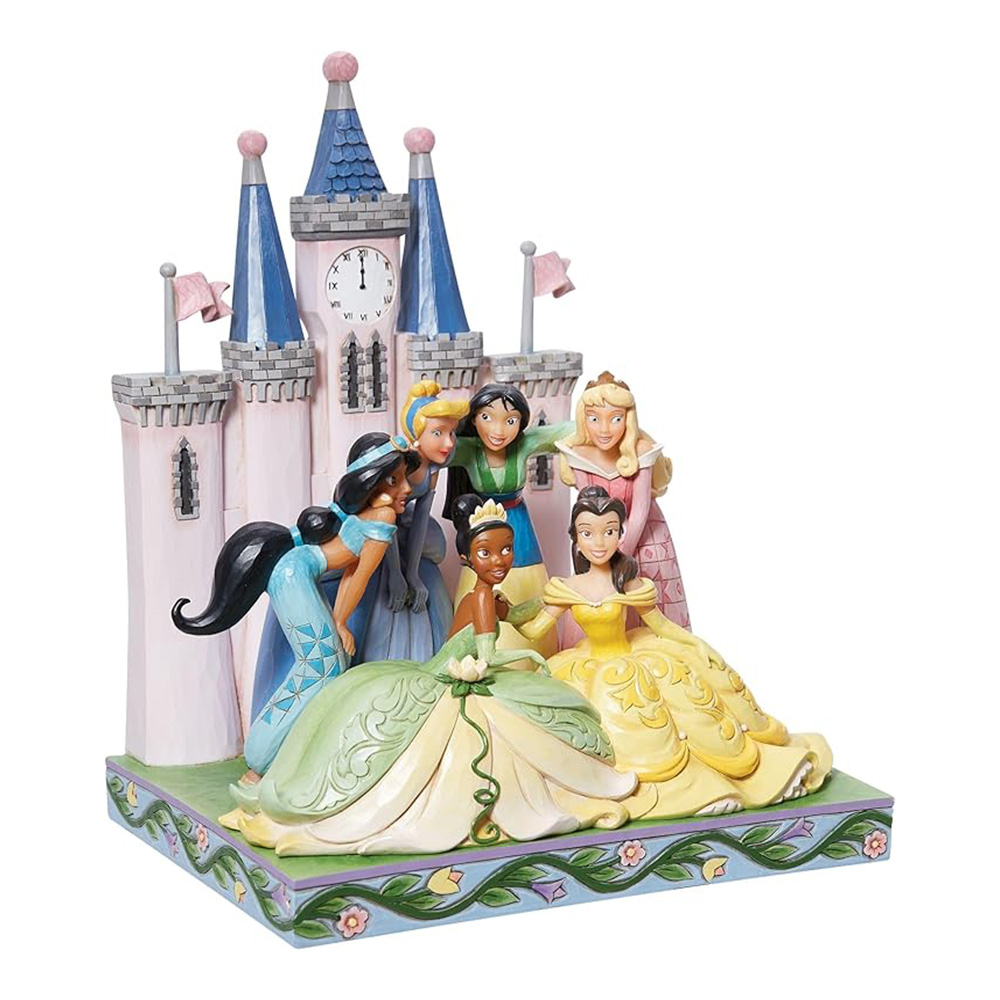 مجسمه پرنسس های دیزنی Princess Group in Front of Castle (برند دیزنی)-3.jpg