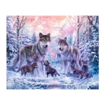 پازل ۱۰۰۰ تکه طرح گرگ‌ های زمستانی Arctic Wolves (برند رونزبرگر)-۲.jpg