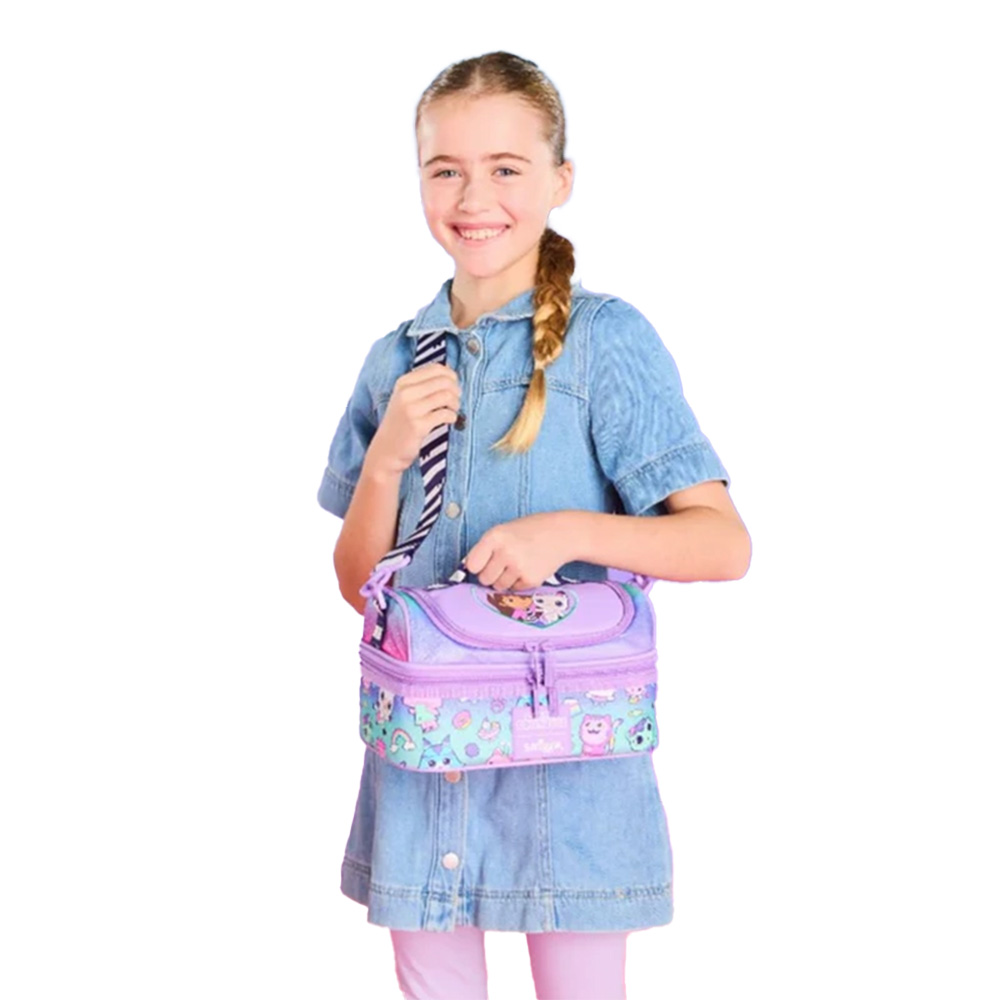 کیف ظرف غذا دوجداره دو زیپ خانه عروسکی گبی (برند اسمیگل) -۱.jpg