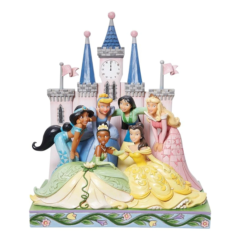 مجسمه پرنسس های دیزنی Princess Group in Front of Castle (برند دیزنی)-1.jpg