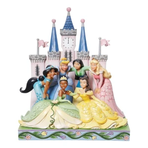 مجسمه پرنسس های دیزنی Princess Group in Front of Castle (برند دیزنی)