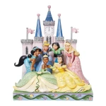 مجسمه پرنسس های دیزنی Princess Group in Front of Castle (برند دیزنی)-1.jpg