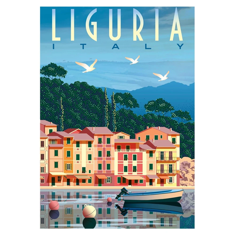 پازل ۱۰۰۰ تکه طرح کارت پستال از لیگوریا Postcard from Liguria (برند رونزبرگر)-۴.jpg