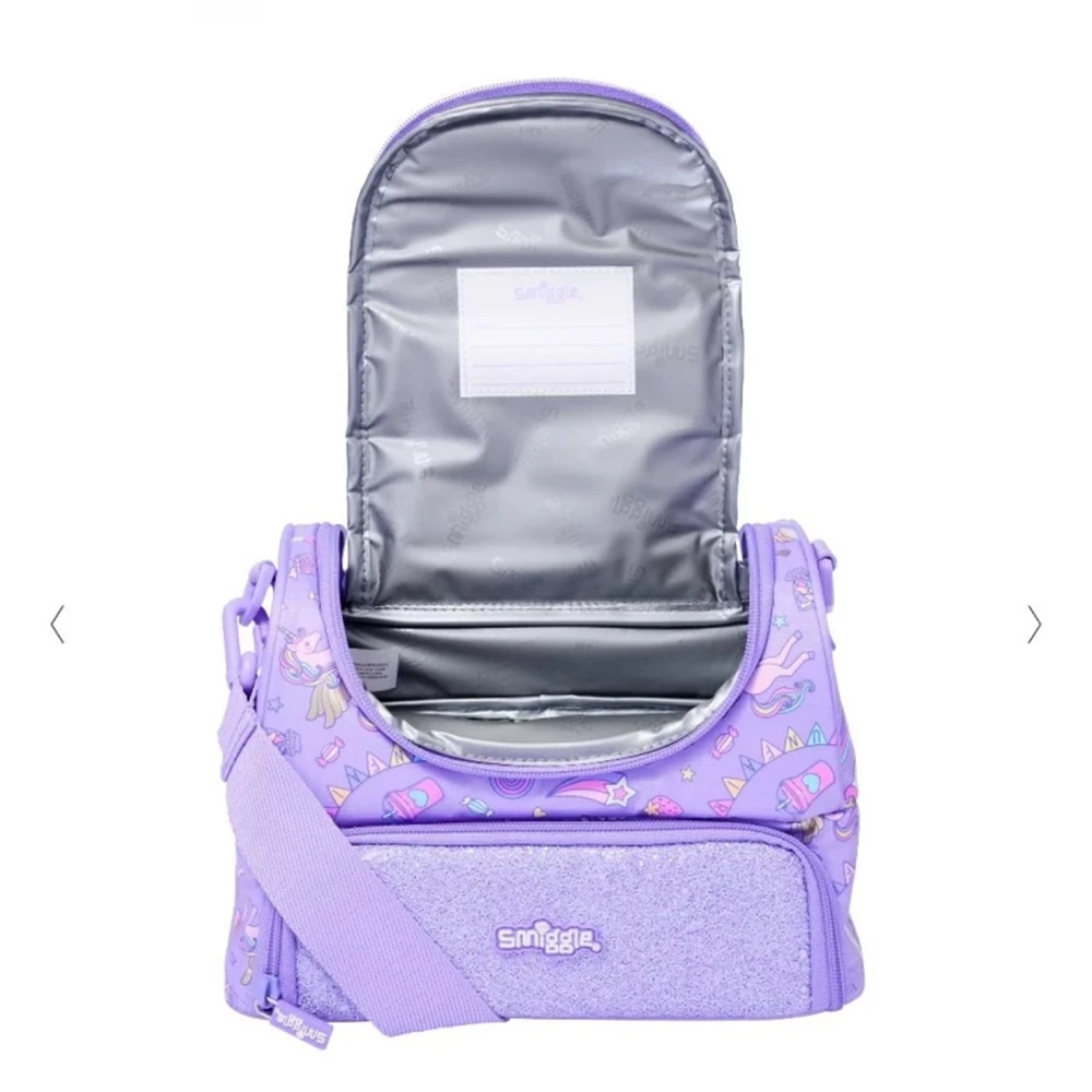 کیف ظرف غذا دوجداره دو زیپ طرح یونیکورن (برند اسمیگل)-۲.jpg