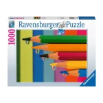 پازل ۱۰۰۰ تکه طرح مداد رنگی با قطرات آب  Coloured Pencils with Water Drops (برند رونرزبرگر)-۱.jpg