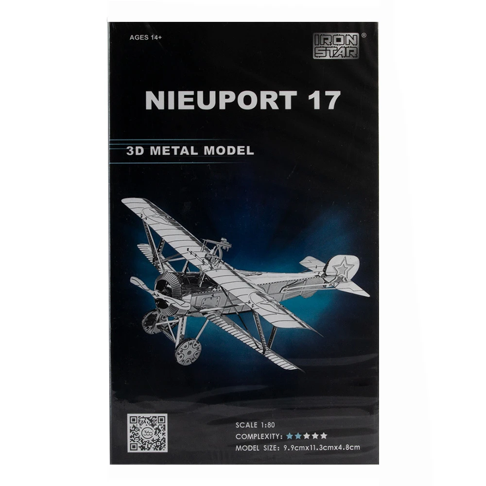 پازل سه بعدی فلزی مدل هواپیمای جنگ جهانی اول Nieupo (برند آیرون استار)-2.jpg