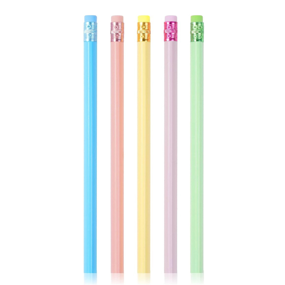 مداد مشکی سه گوش پاکن دار پاستلی