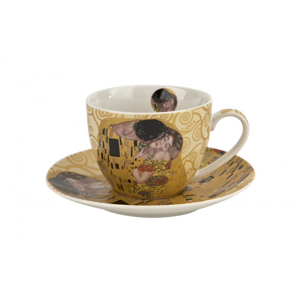 ست شش عددی فنجان کلیمت طرح بوسه Cups With Saucers The Kiss Classic Inspired By Klimt (برند دو)-3.jpg