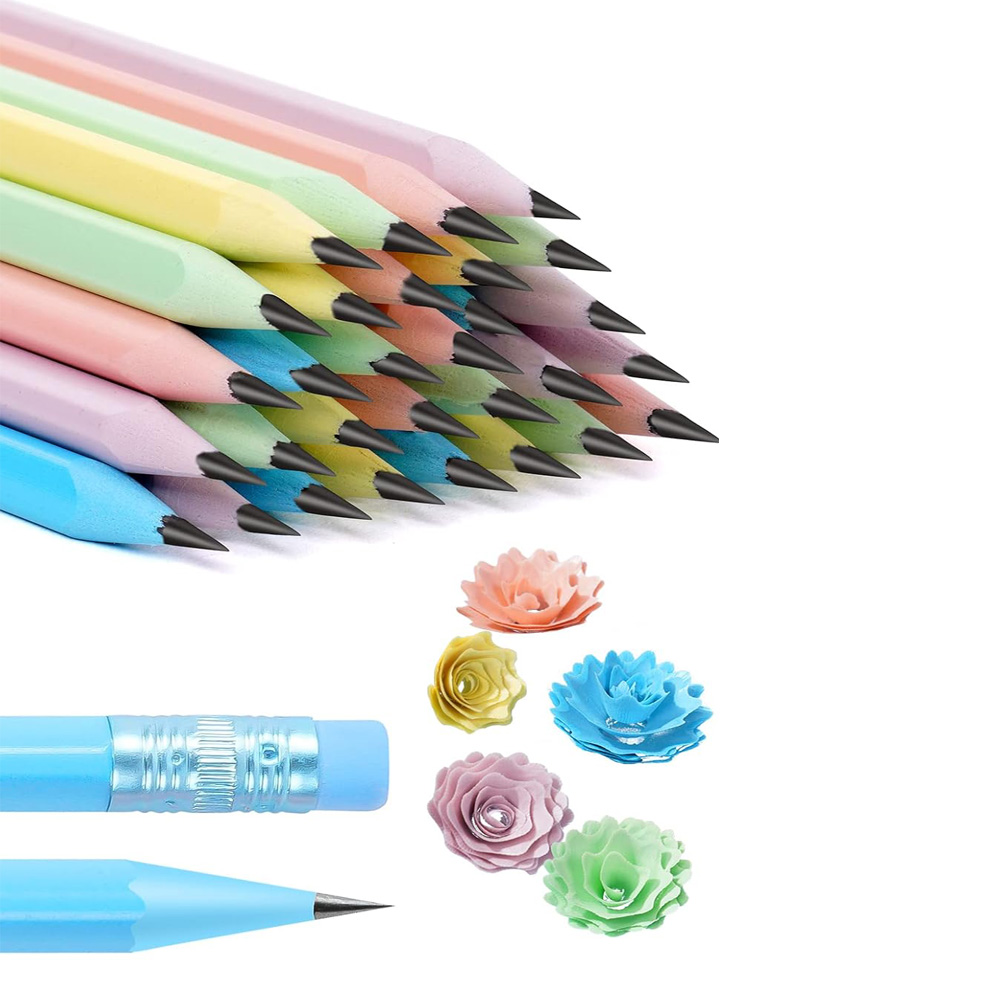 مداد مشکی سه گوش پاکن دار پاستلی -۴.jpg