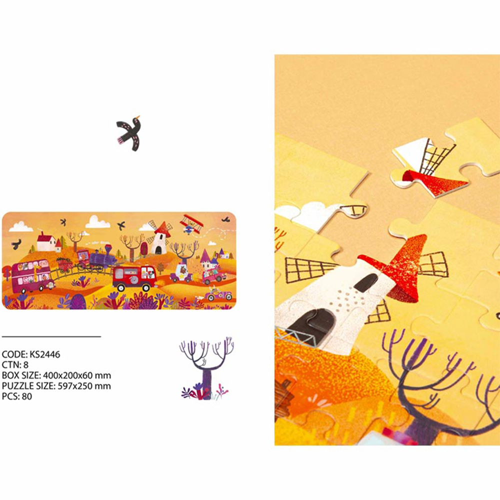 پازل کودک ۸۰ تکه مدل Road Trip Senset (برند کیدزفنز)-۱.jpg