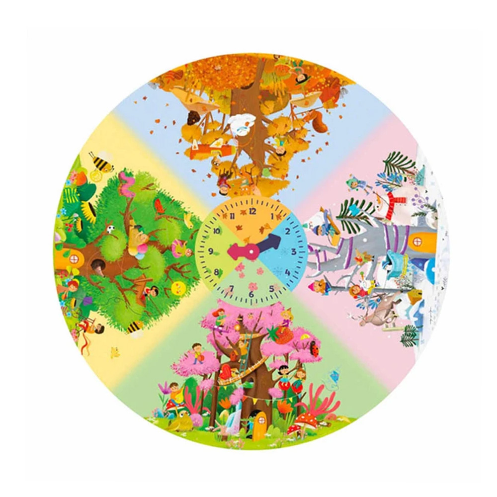 پازل کودک ۱۰۹ تکه مدل Season Clock (برند کیدزفنز)-۳.jpg