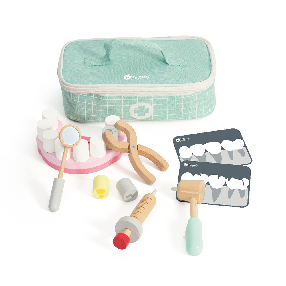ست دندان پزشکی چوبی Little Dentist Set (برند کلاسیک ورد)-2.jpg