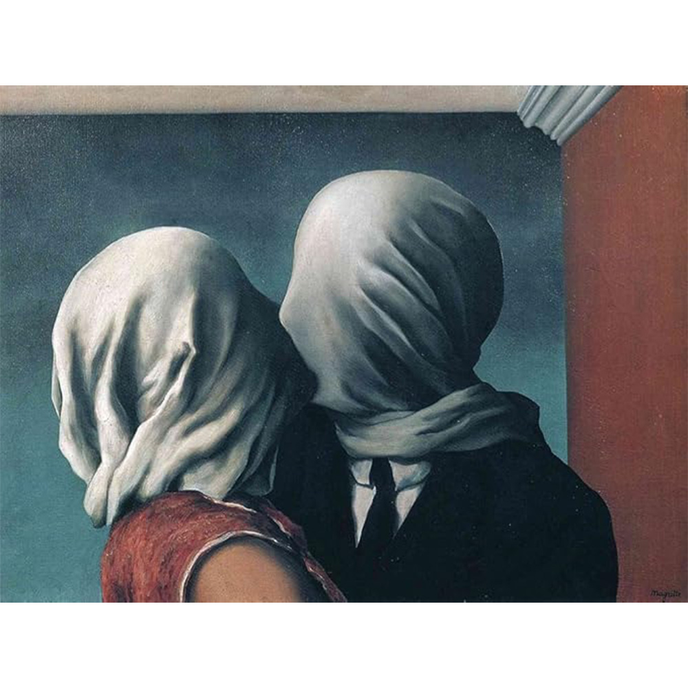 مجسمه عاشقان اثر رنه ماگریت مدل The Lovers (برند پاراستون)-۲.jpg