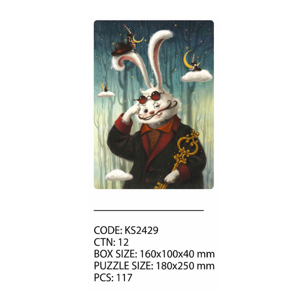 پازل کودک ۱۱۷ تکه مدل سرزمین شگفت انگیز Wonder Land Rabbit (برند کیدزفنز)-5.jpg