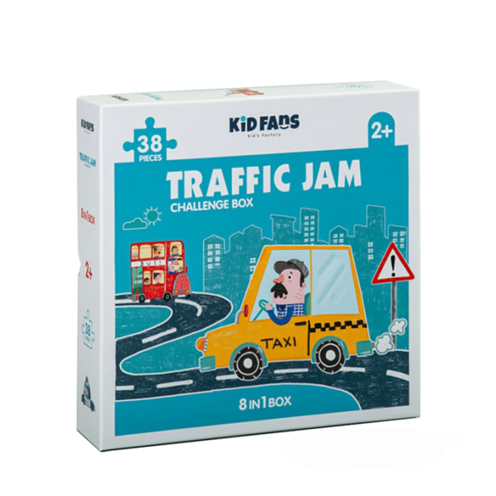 پازل کودک ۸۰ تکه مدل Traffic Jam (برند کیدزفنز)
