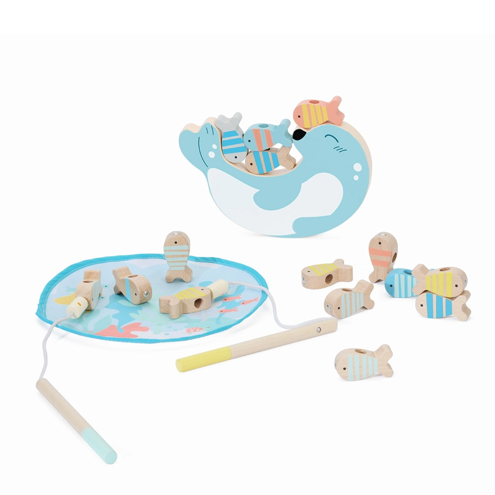 بازی ماهیگیری چوبی Fishing Game (برند کلاسیک ورد)