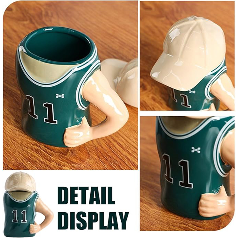 ماگ سرامیکی درب دار طرح بسکتبالیست -۲.jpg