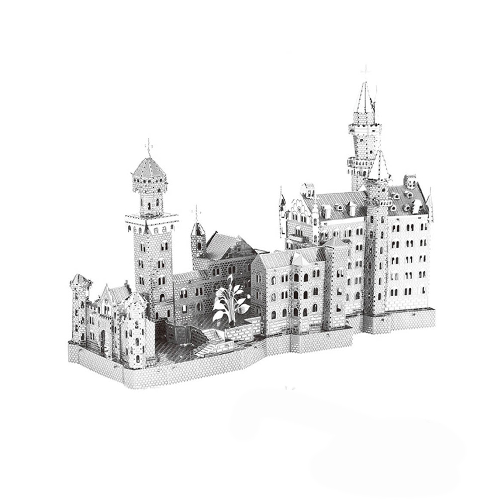 پازل سه بعدی فلزی مدل قصر نوی شوان شتان باواریا آلمان New Swan Stone Castle (برند آیرون استار)
