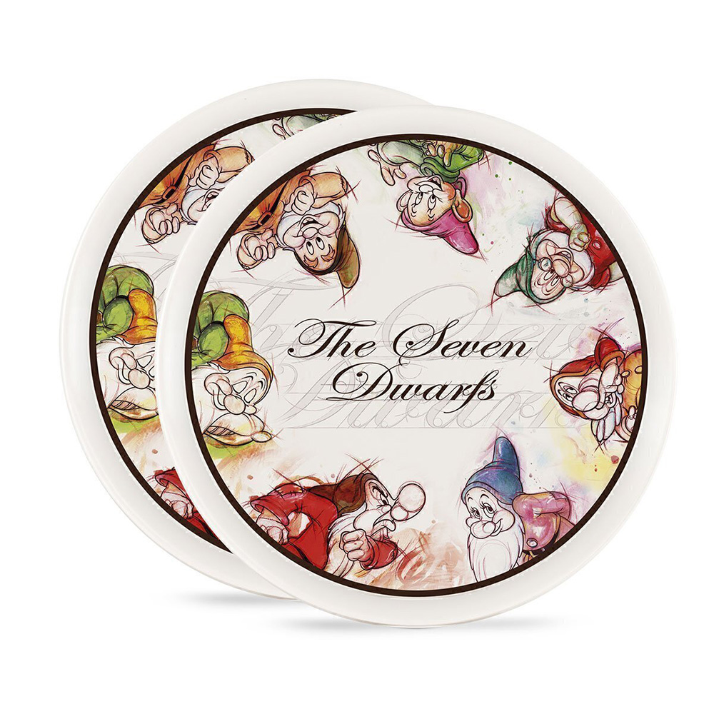ست دو عددی بشقاب پیتزا دیزنی طرح هفت کوتوله Pizza Plates Seven Dwarfs (برند ایگان)