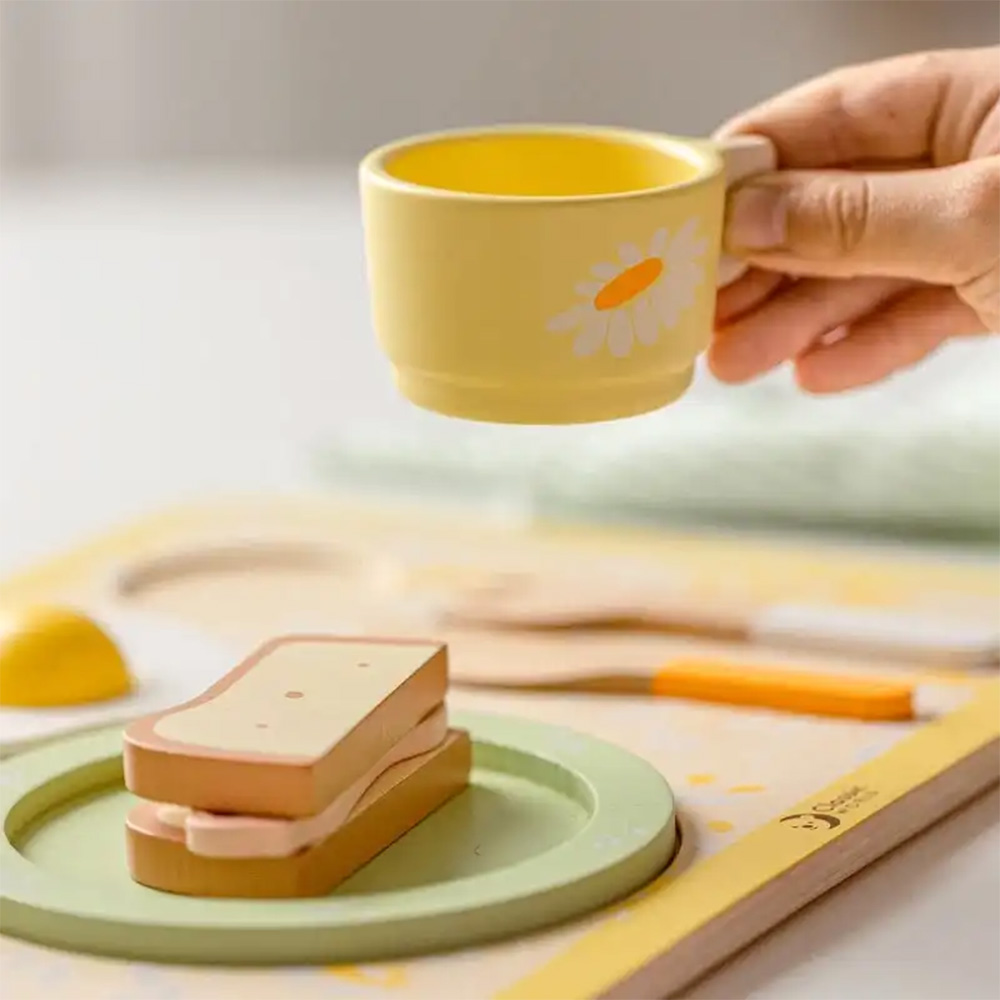 ست صبحانه خوری چوبی Vintage Breakfast Tray-۲.jpg