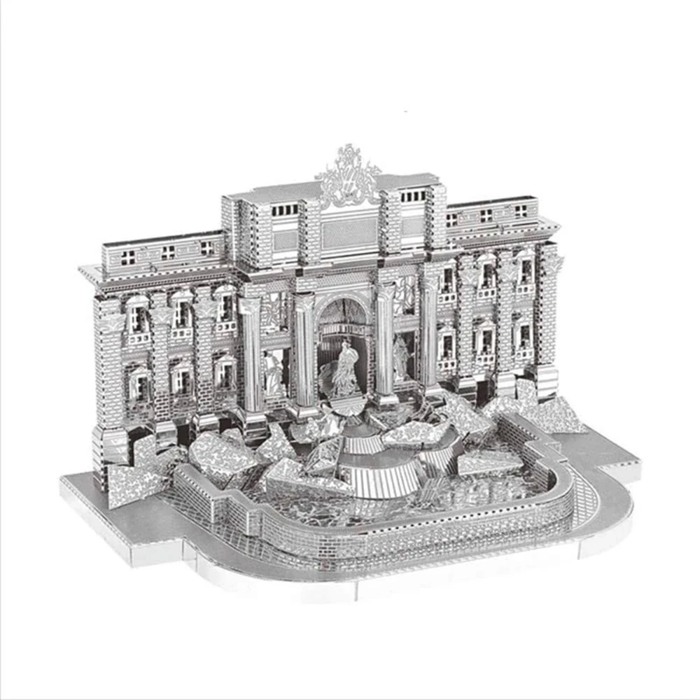 پازل سه بعدی فلزی مدل فواره تروی Trevi Fountain (برند آیرون استار)-1.jpg