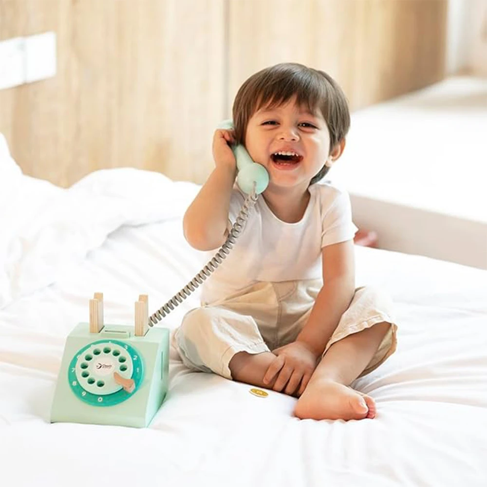 تلفن سکه ای چوبی Play Telephone (برند کلاسیک ورد)-1.jpg