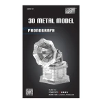 پازل سه بعدی فلزی مدل گرامافون Phonograph (برند آیرون استار)-2.jpg