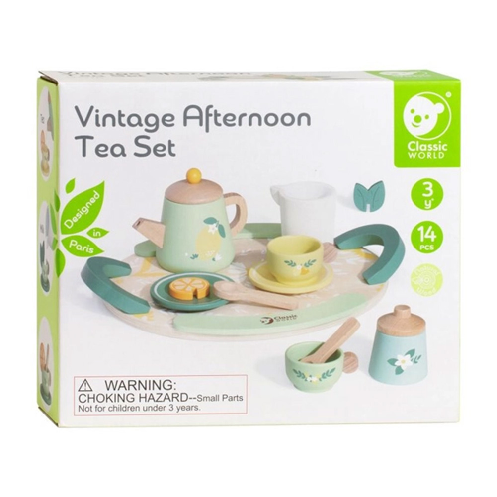 ست چای خوری چوبی Vintage Afternoon Tea Set (برند کلاسیک ورد)-5.jpg