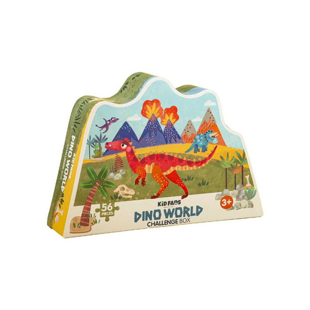 پازل کودک ۵۶ تکه مدل Dino World (برند کیدزفنز)