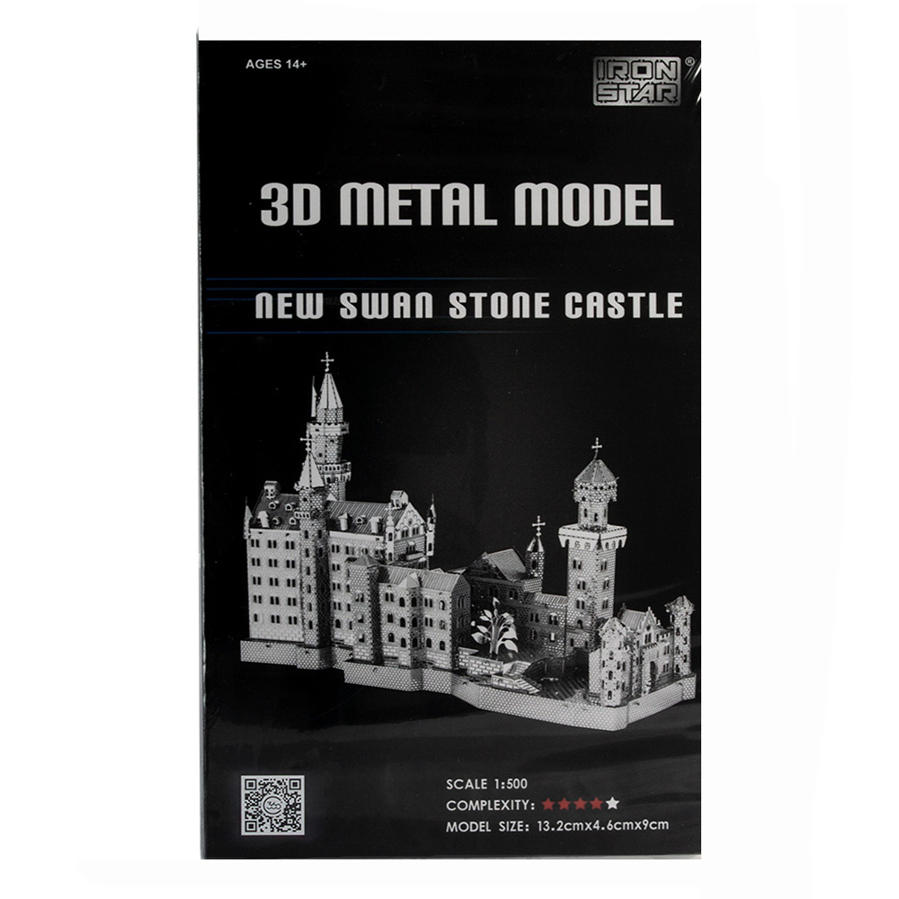 پازل سه بعدی فلزی مدل قصر نوی شوان شتان باواریا آلمان New Swan Stone Castle (برند آیرون استار)-2.jpg