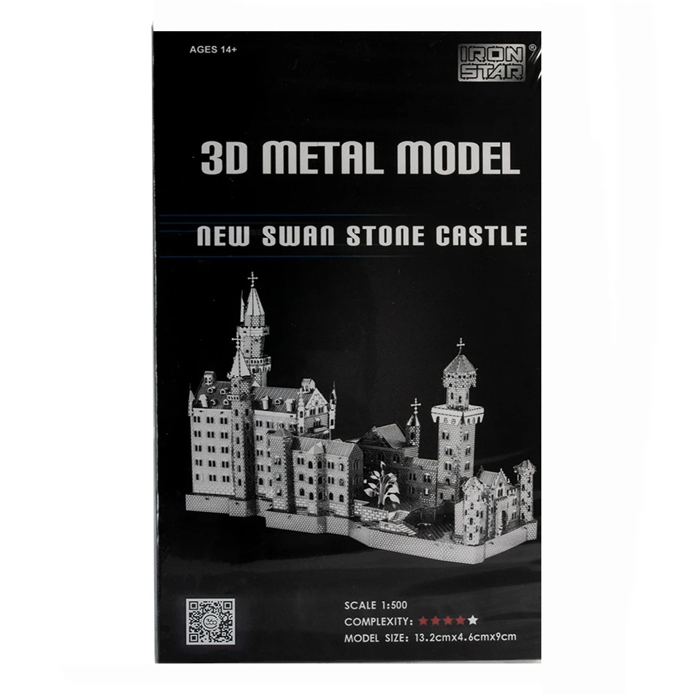 پازل سه بعدی فلزی مدل قصر نوی شوان شتان باواریا آلمان New Swan Stone Castle (برند آیرون استار)-2.jpg