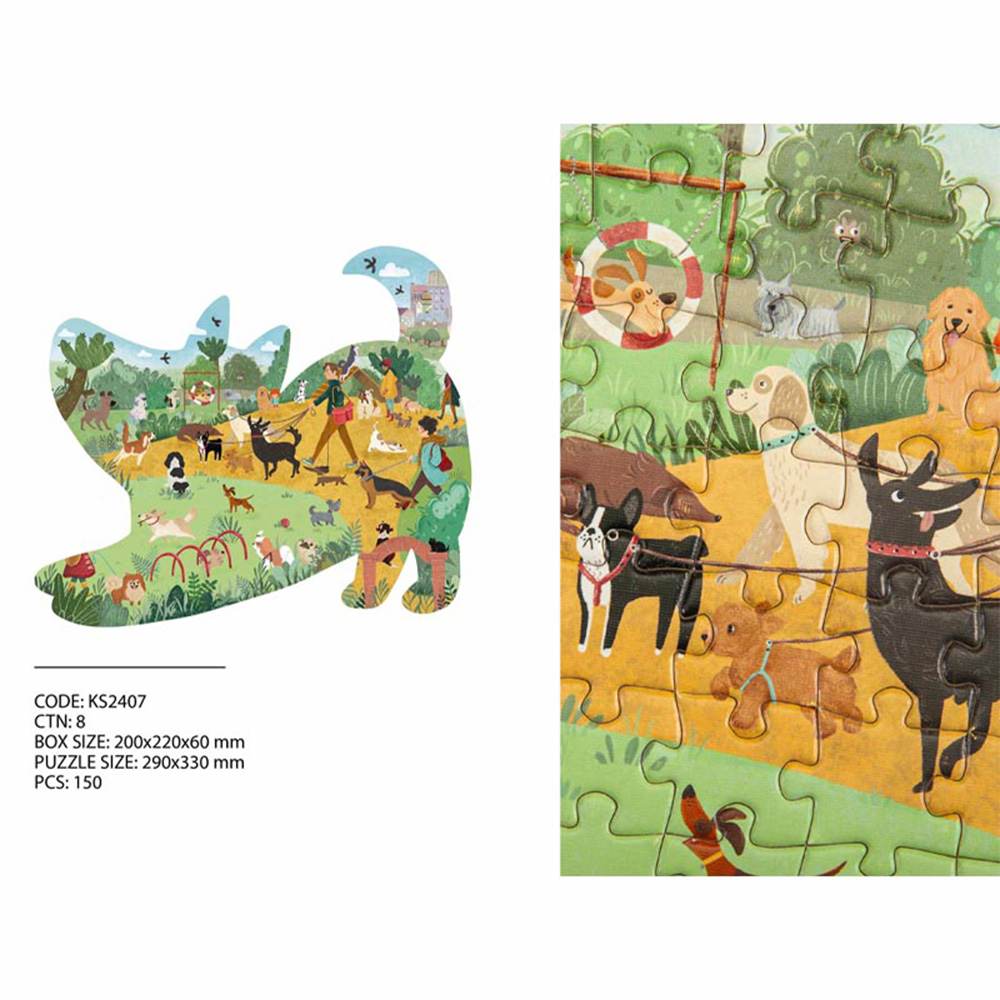 پازل کودک 150 تکه مدل Dogs Park (برند کیدزفنز)-2.jpg