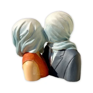 مجسمه عاشقان اثر رنه ماگریت 12.5 سانتیمتر مدل The Lovers (برند پاراستون)