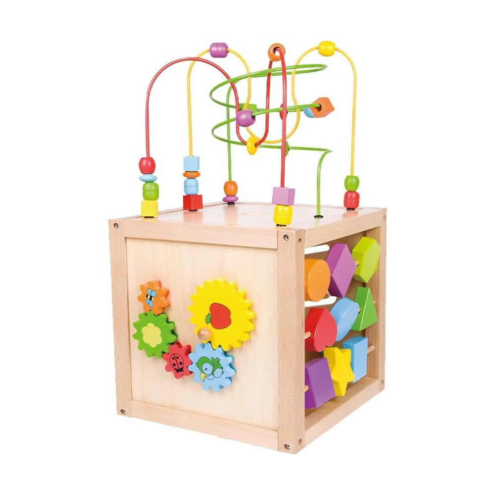 مکعب فعالیت چوبی Multiv Activity Cube (برند کلاسیک ورد)-6.jpg
