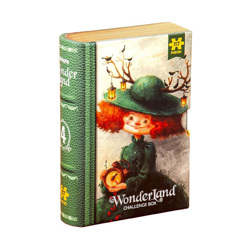 پازل کودک ۱۱۷ تکه مدل سرزمین شگفت انگیز Wonder Land Red Haired Girl (برند کیدزفنز)