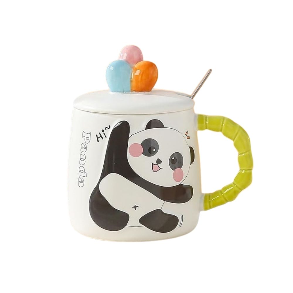 ماگ فانتزی درب دار طرح پاندا