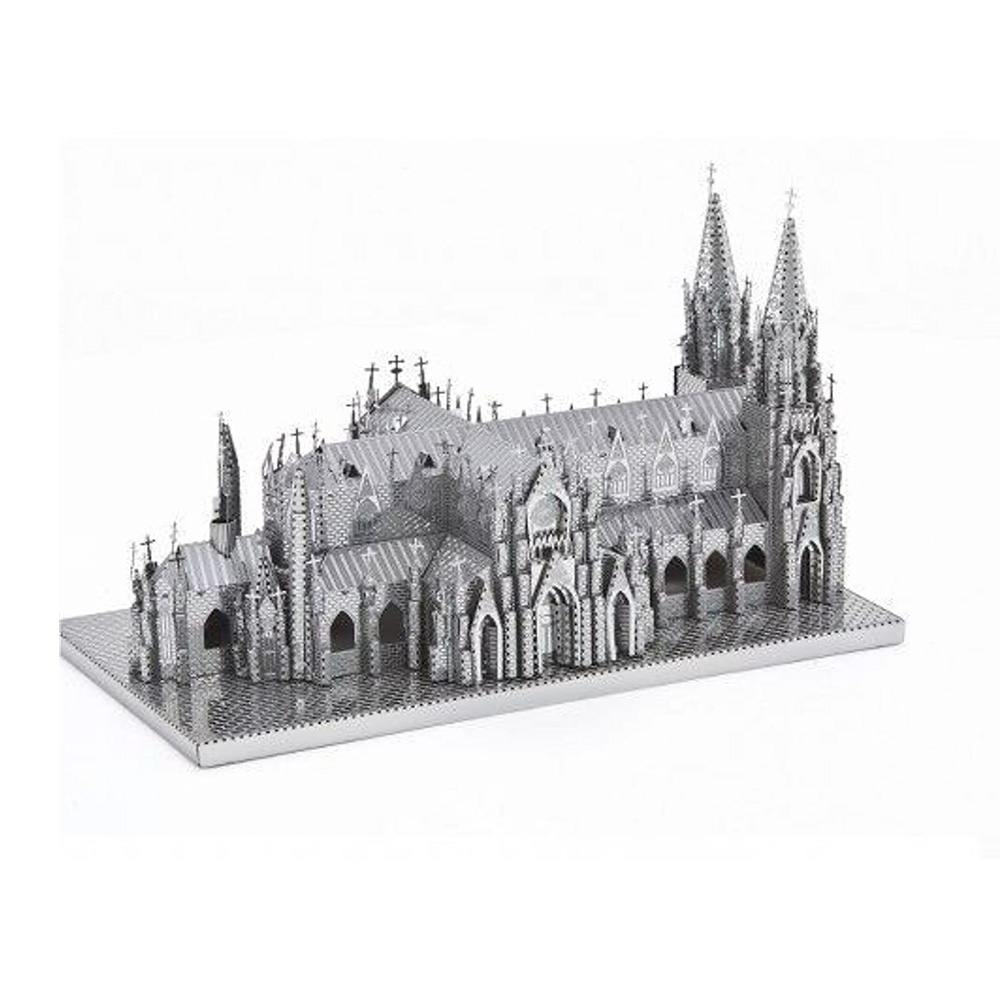 پازل سه بعدی فلزی مدل کلیسای جامع سنت پاتریک منهتن ST. Patrick’s Cathedral (برند آیرون استار)
