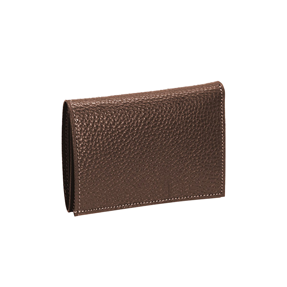 کیف پول چرم طبیعی قهوه‌ ای مدل جنوا Genva (برند یوروپن)