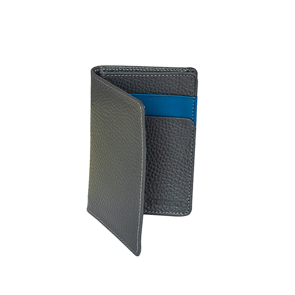 کیف پول و جاکارتی چرم طبیعی طوسی مدل لیزبون Lisbon-۳.jpg