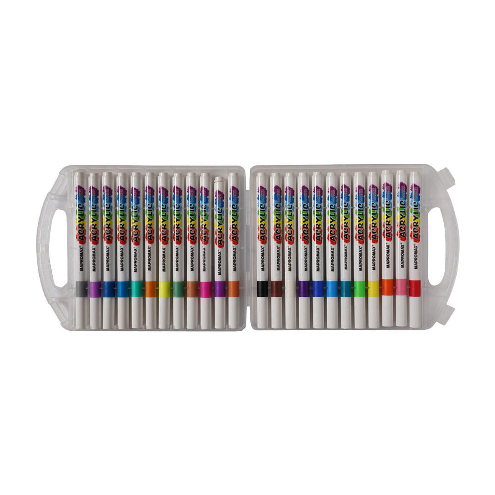ماژیک اکریلیک 24 رنگ قلمی سری ماپرومکس (برند پیداکس)-۲.jpg