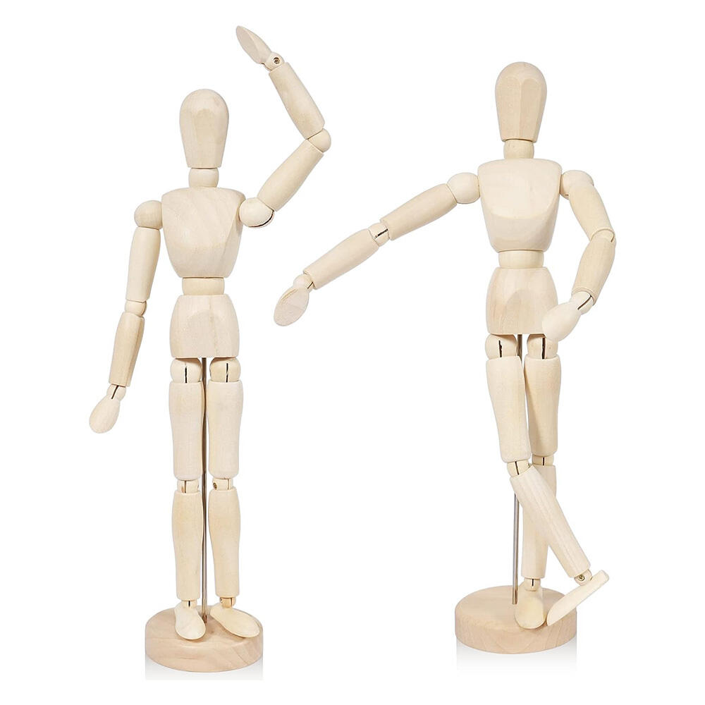 مانکن آدمک چوبی ۳۰ سانتیمتر