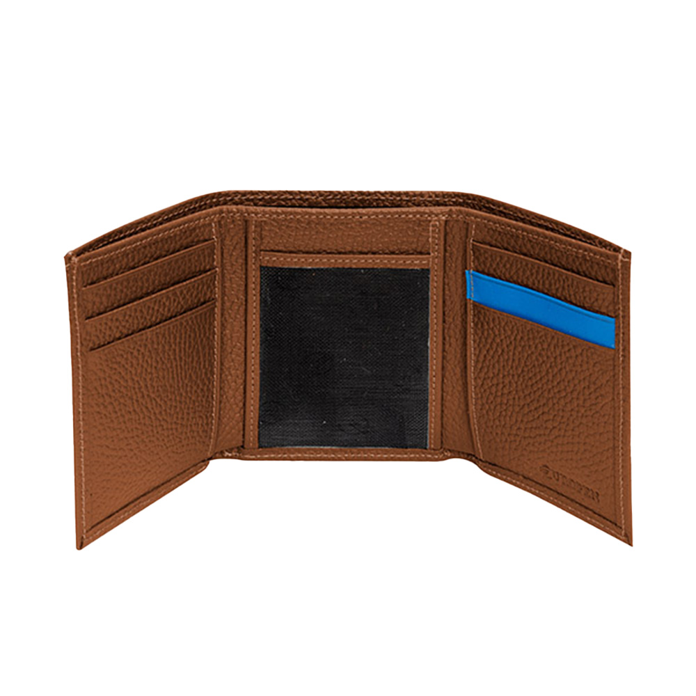  کیف پول چرم طبیعی قهوه‌ ای مدل جنوا Genva-۳.jpg