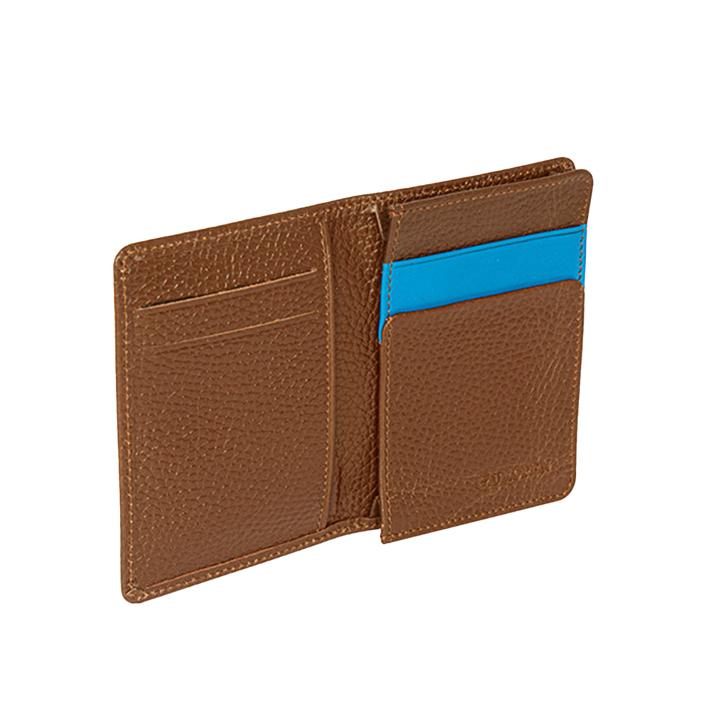 کیف پول و جاکارتی چرم طبیعی قهوه ای مدل لیزبون Lisbon (برند یوروپن)-2.jpg