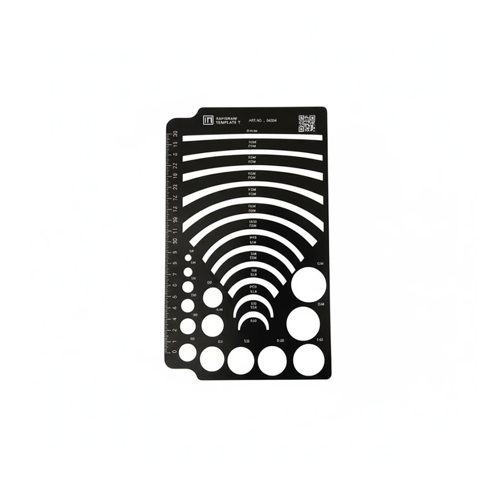 شابلون قوس و دایره چند منظوره فلزی (برند Indesigner)