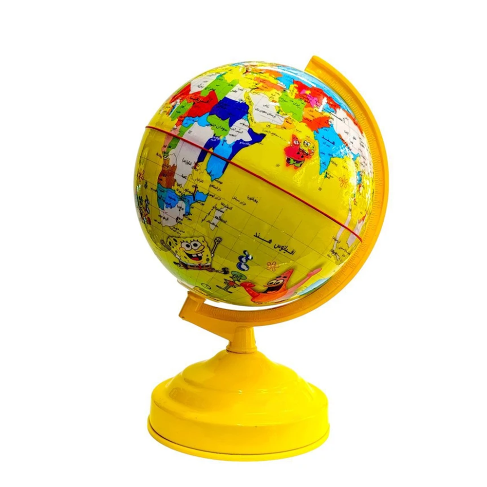 کره جغرافیایی فانتزی سایز ۲۰ پایه فلزی (برند ایده)