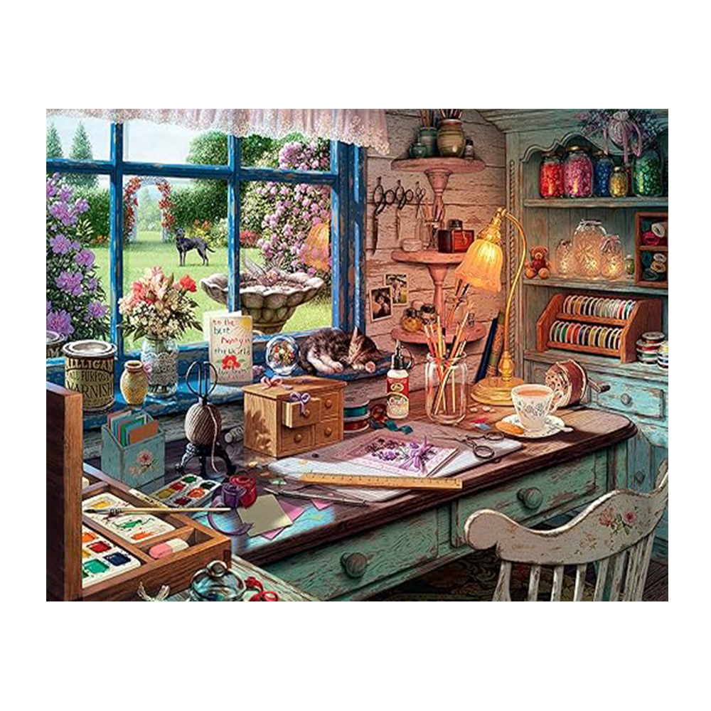 پازل ۱۰۰۰ تکه طرح سوله صنایع دستی The Craft Shed (برند رونزبرگر)-2.png