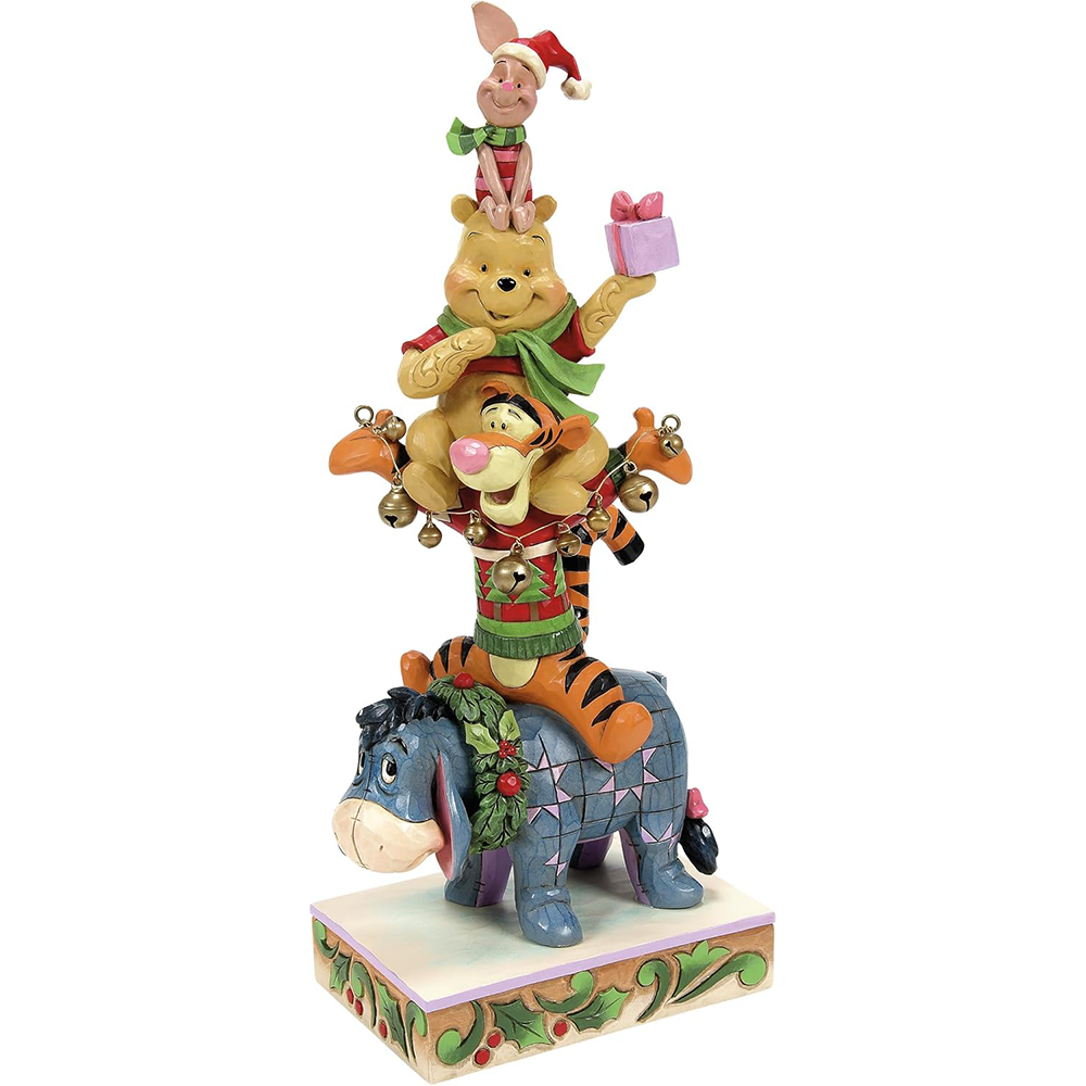 مجسمه وینی پو Christmas Winnie The Pooh Stacked (برند دیزنی)-3.png